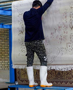 گرم خانه یا سالن خشک کردن در قالیشویی جنوب تهران